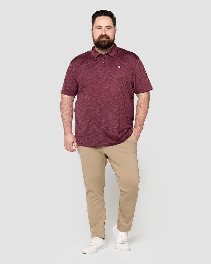 Performance Polo - Branded-Maroon-Full--Ross---2XL