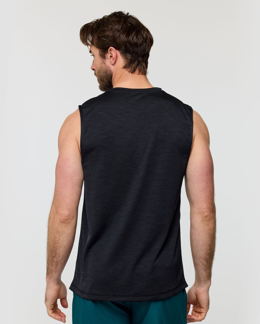 Performance Muscle Tank - Branded-Black-Regular-Back--Alex---M
