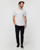 Performance Polo - Branded-White Dashes-Regular-Full--Alex---M