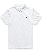 Performance Polo - Branded-White Dashes-Regular-Mock--Alex---M