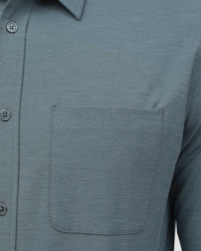 Long Sleeve Button Up-Indigo-Detail--Zach---L