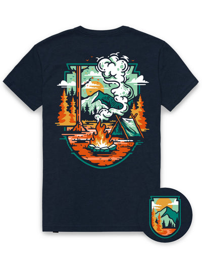 Campgrounds Tee-Midnight Navy-Regular-Mock--Model---L