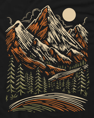 Cedar Peak Tee-Black-Regular-Swatch--Model---L