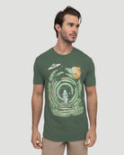 Celestial Passage Vintage Tee-Vintage Royal Pine-Regular-Front--Model---L