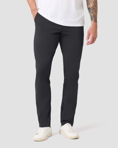 All Day Pants - Straight-Charcoal-33"-Regular-Front--Model