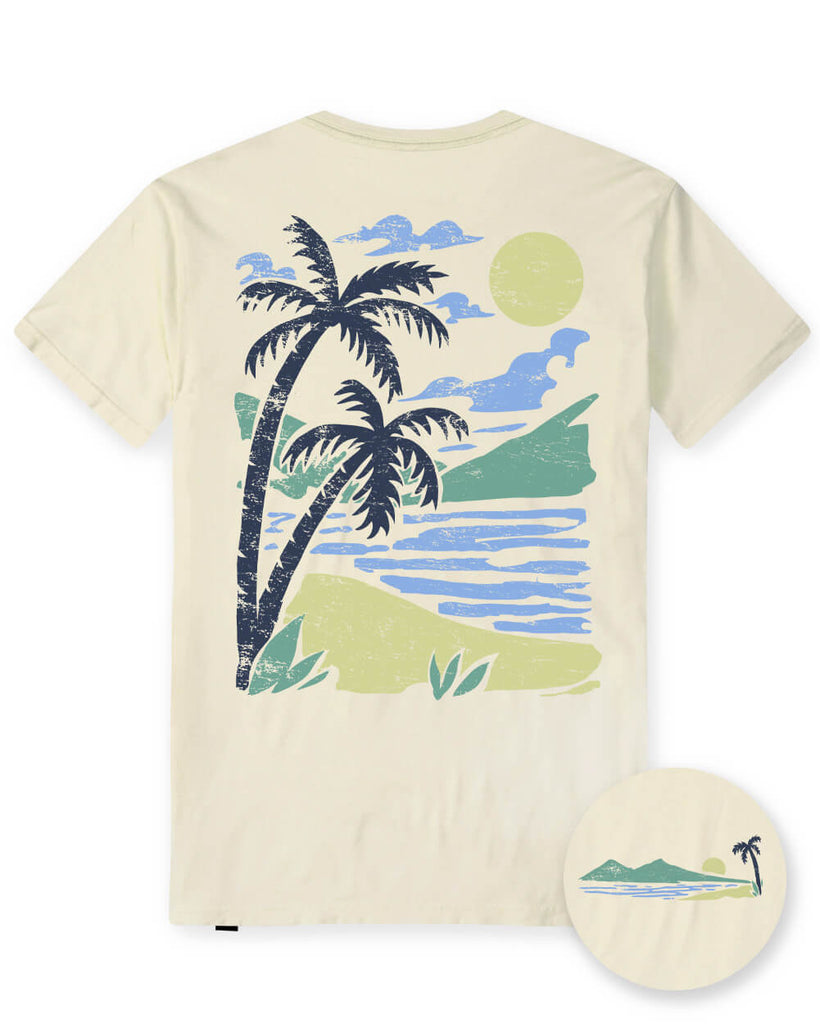 Coastal Bliss Vintage Tee-Vintage Natural-Regular-Mock--Model---L