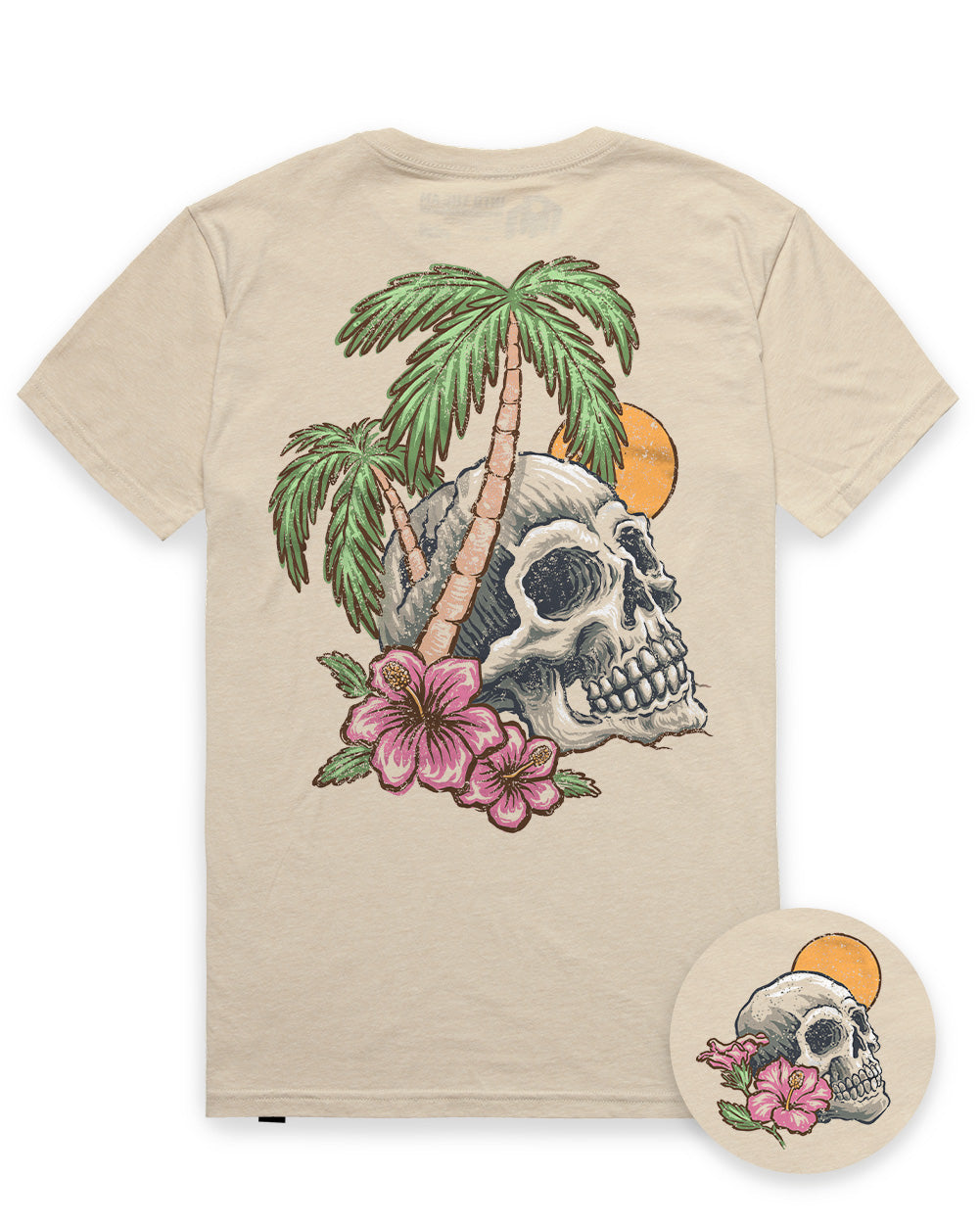 Coastal Decay Tee-Cream-Regular-Mock--Model---L