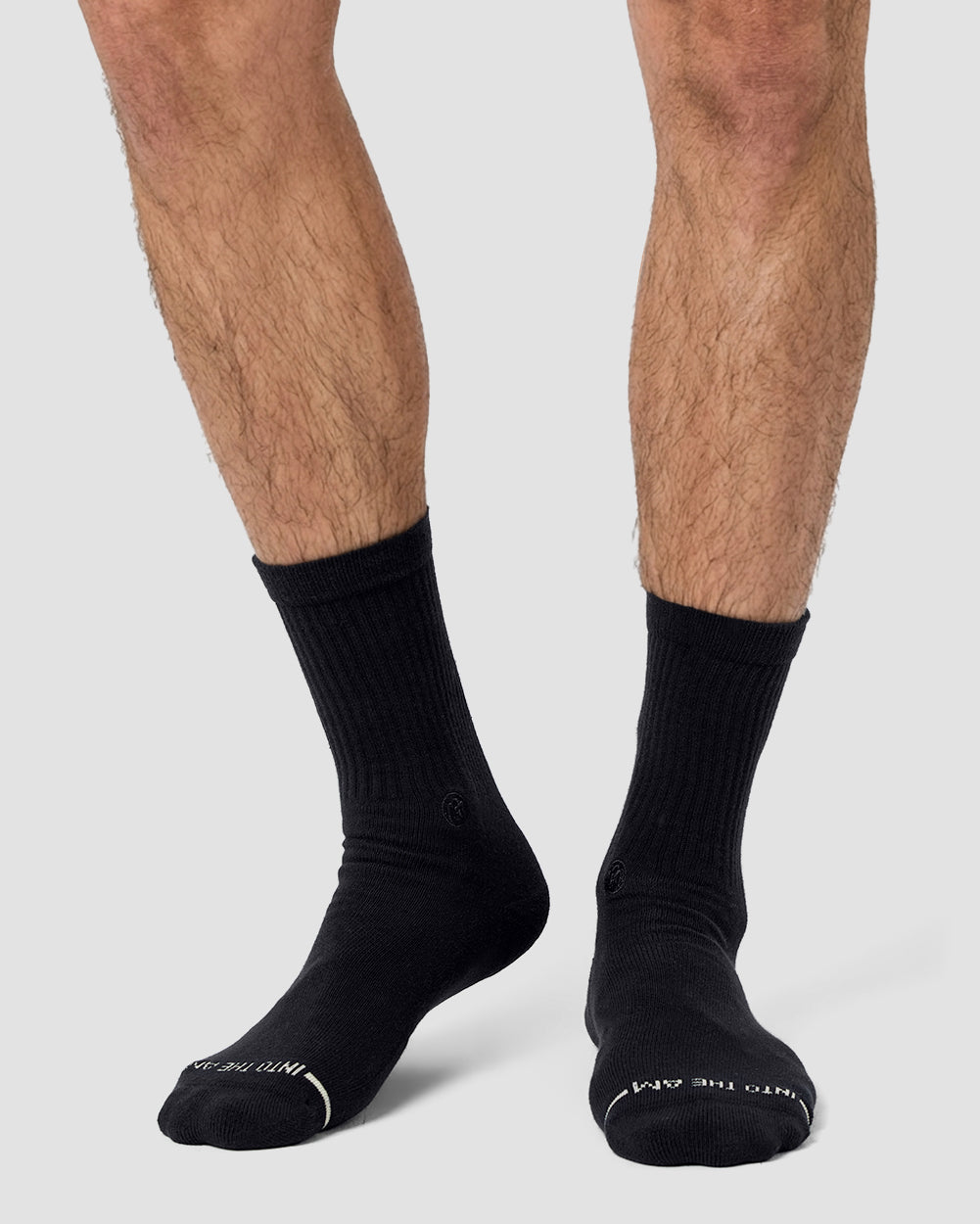 Core Crew Socks-Black-Regular