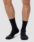 Core Crew Socks-Black-Regular