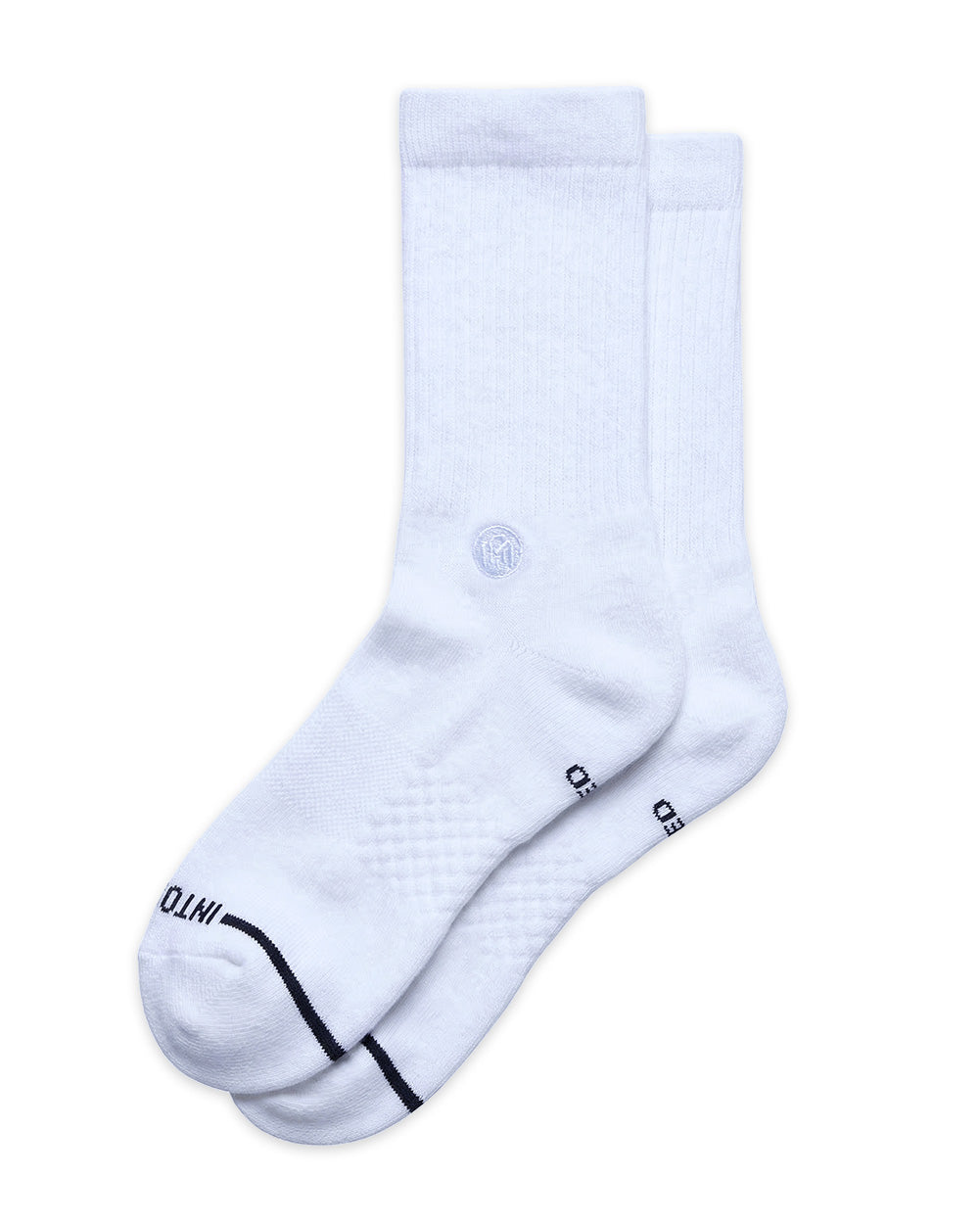 Core Crew Socks-White-Regular-Mock