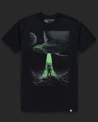Cosmic Arrival Glow-in-the-Dark Tee-Black-Regular-Glow--Model---L