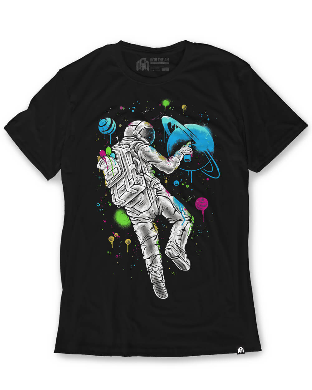 Cosmic Canvas Tee-Black-Regular-Mock--Model---L