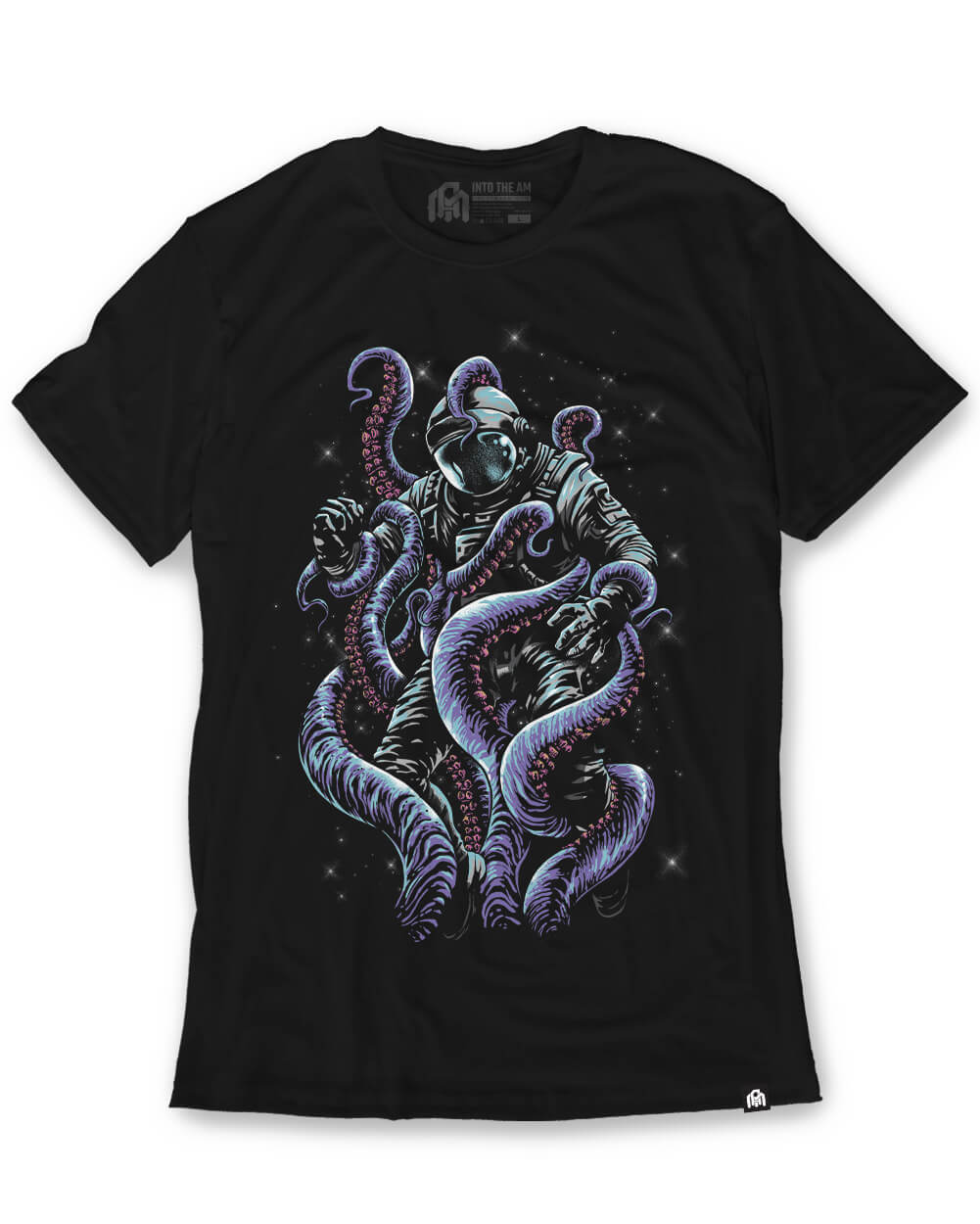 Cosmic Coil Glow-in-the-Dark Tee-Black-Regular-Mock--Model---L