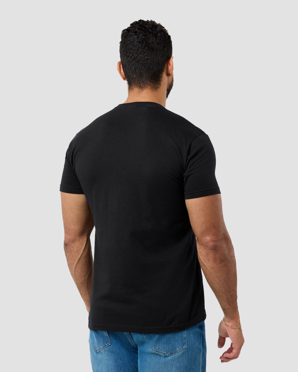 Cosmic Coil Glow-in-the-Dark Tee-Black-Regular-Back--Model---L