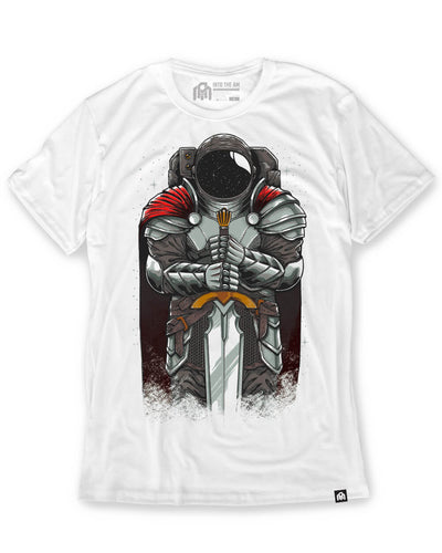 Cosmic Crusader Tee-White-Mock