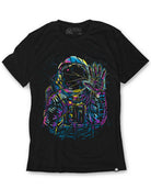 Cosmic Fracture Tee-Black-Regular-Mock--Model---L