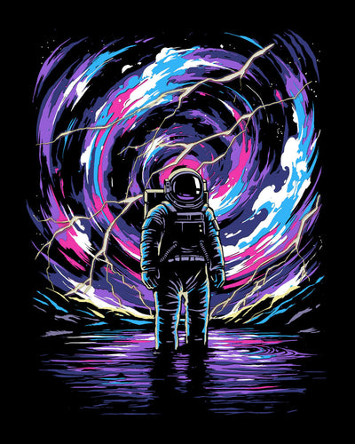 Cosmic Surge Tee-Black-Regular-Swatch--Model---L