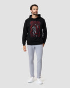 Cosmic Clash Hoodie-Black-Regular-Full--Model---L