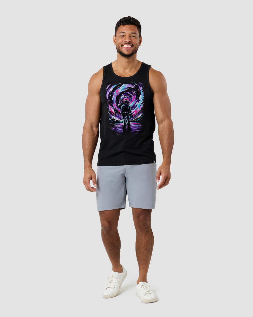 Cosmic Surge Tank-Black-Regular-Full--Model---L