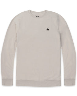Crewneck Sweatshirt - Branded-Beige-Front