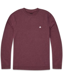 Crewneck Sweatshirt - Branded-Maroon-Front