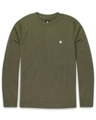 Crewneck Sweatshirt - Branded-Olive Green-Front