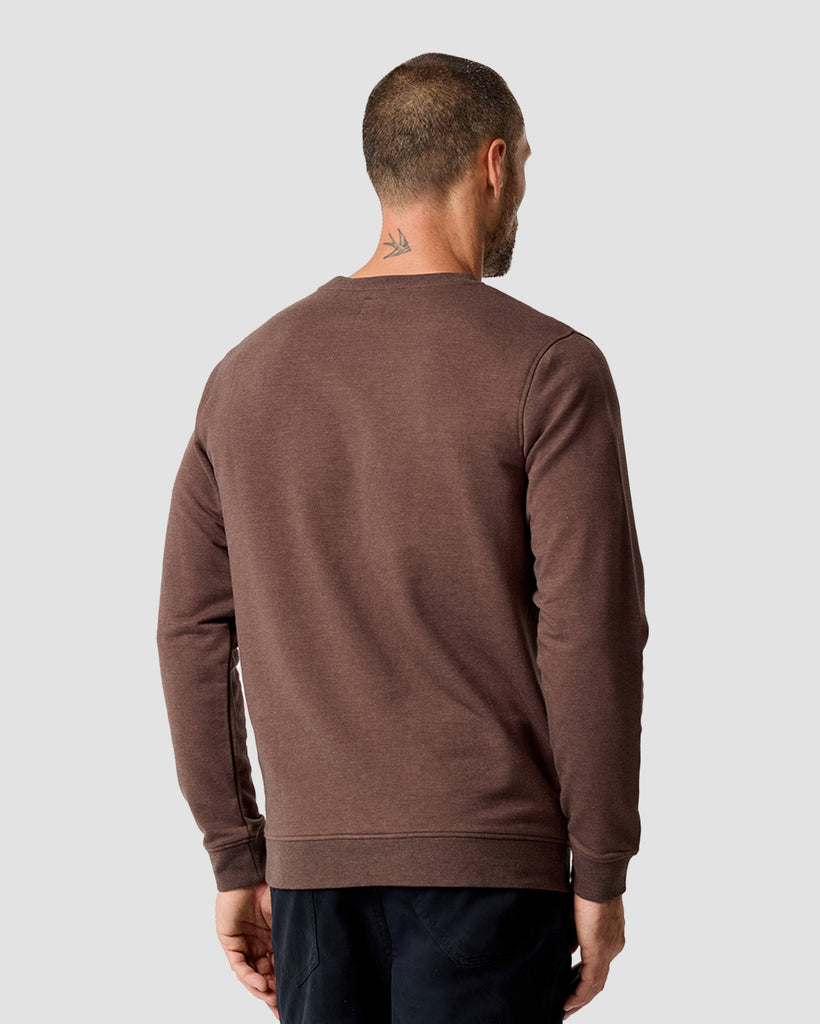 Crewneck Sweatshirt - Non-Branded-Brown-Regular-Back--Zac---L