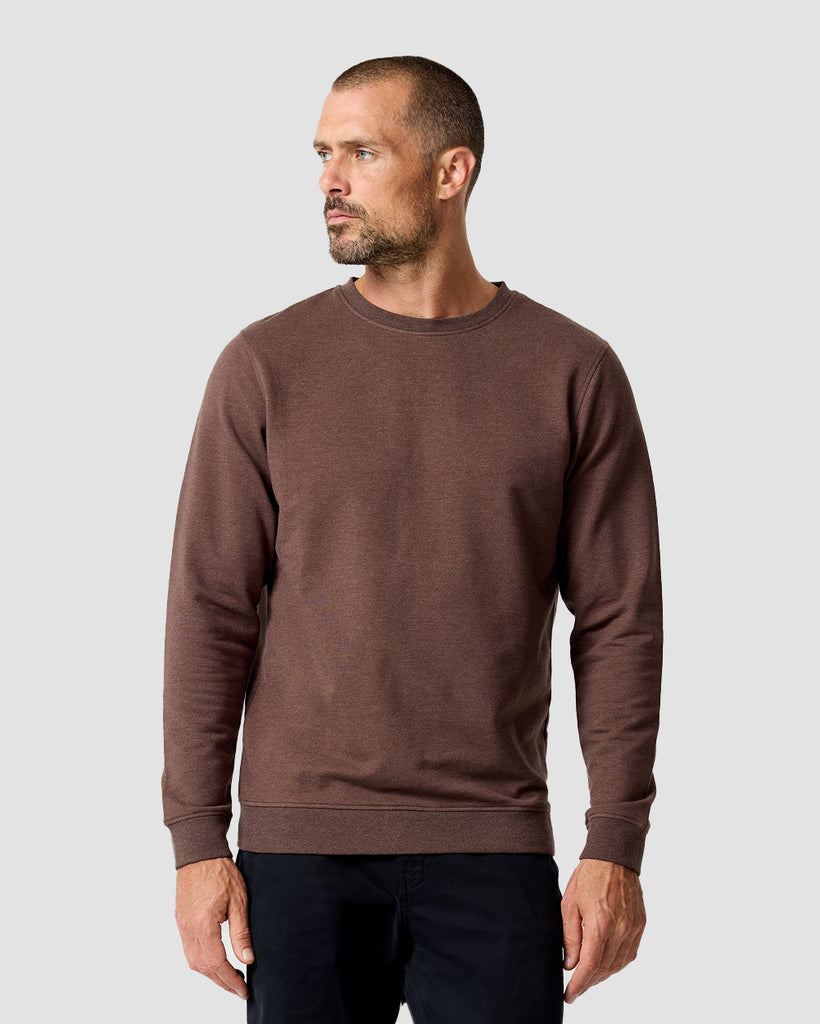 Crewneck Sweatshirt - Non-Branded-Brown-Regular-Front--Zac---L