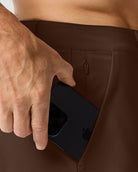 Daily Shorts-Brown-7"-Regular-Detail--Model---31