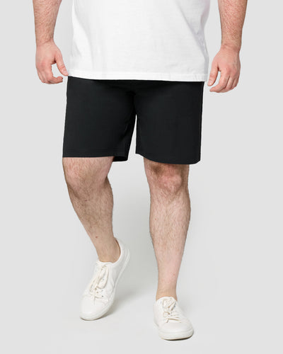 Daily Shorts-Black-9"-Plus-Front--Ross---40