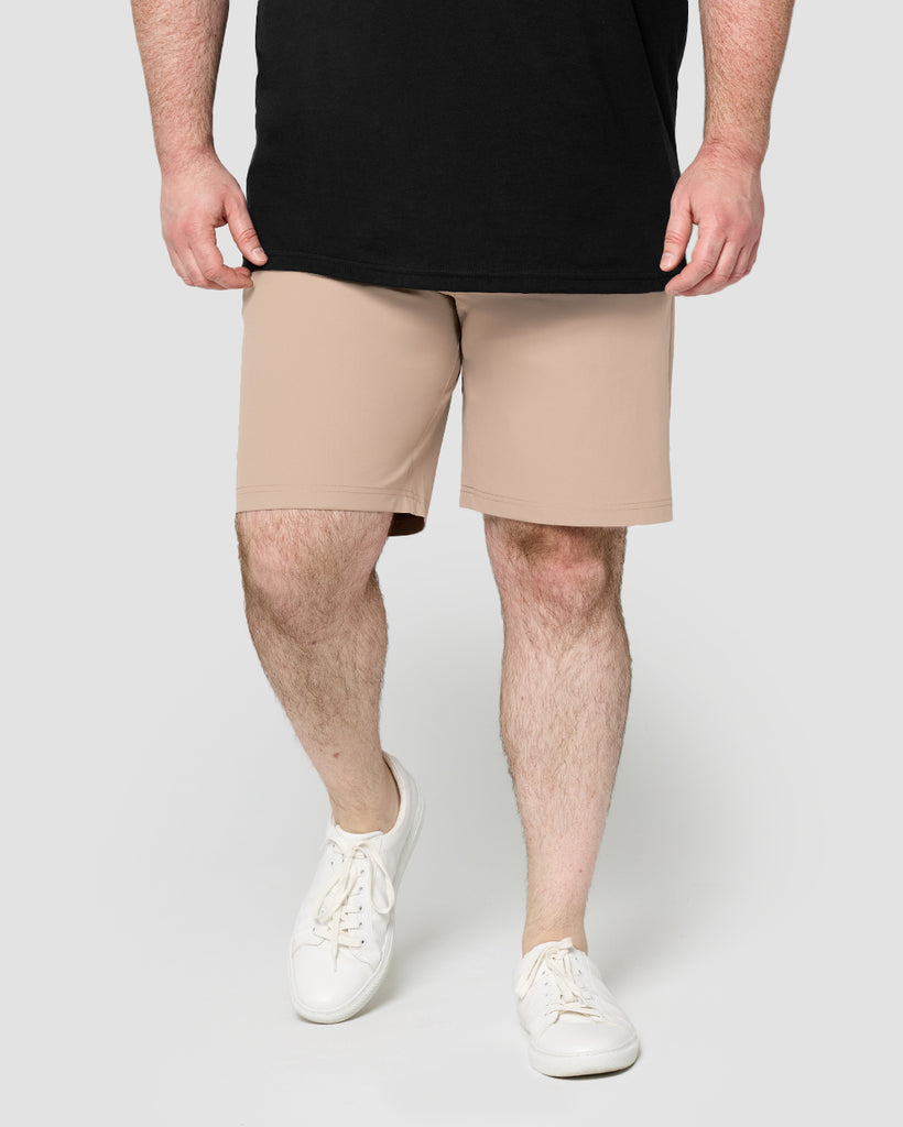 Daily Shorts-Khaki-9"-Front--Ross---36