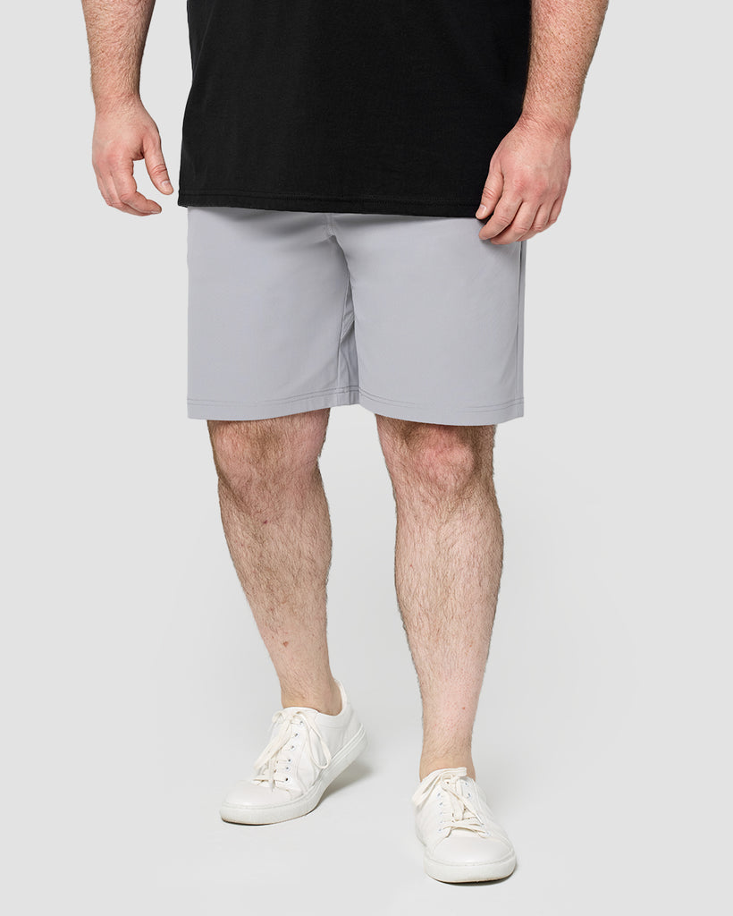 Daily Shorts-Light Grey-9"-Front--Ross---36