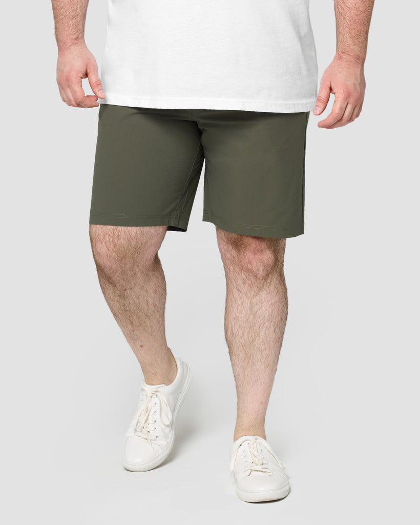 Daily Shorts-Dark Olive-7"-Front--Ross---2XL