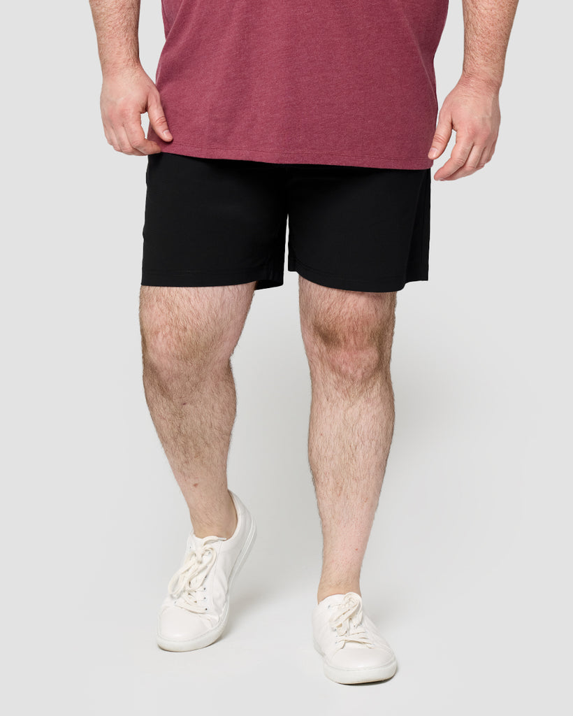 Daily Shorts-Black-7"-Front--Ross---36