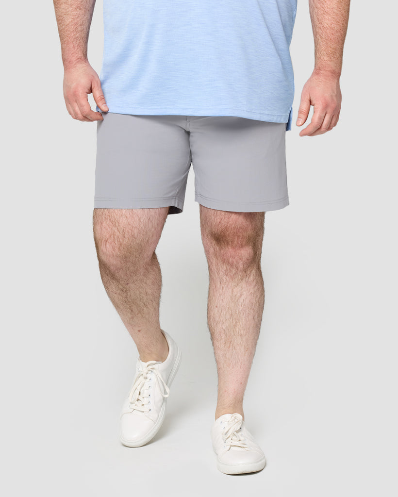 Daily Shorts-Light Grey-7"-Front--Ross---36