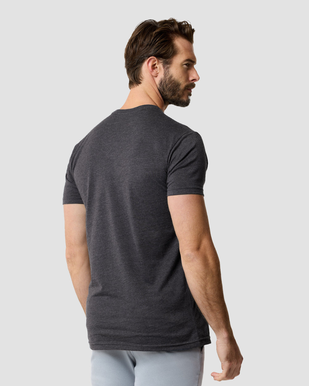 Dark Samurai Tee-Charcoal-Regular-Back--Model---L