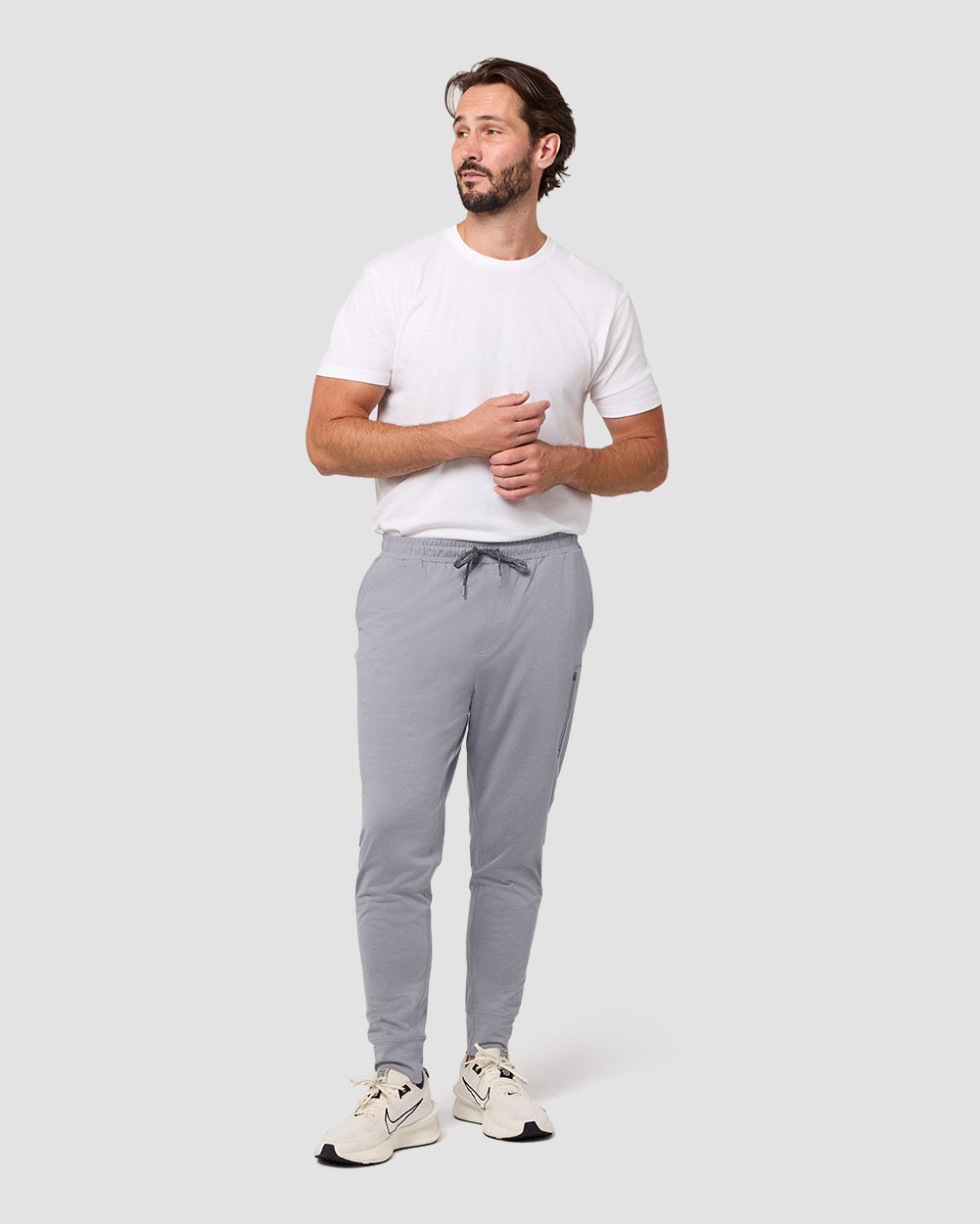 Daybreak Performance Joggers - Non-Branded-Grey-Regular-Full--Model---L