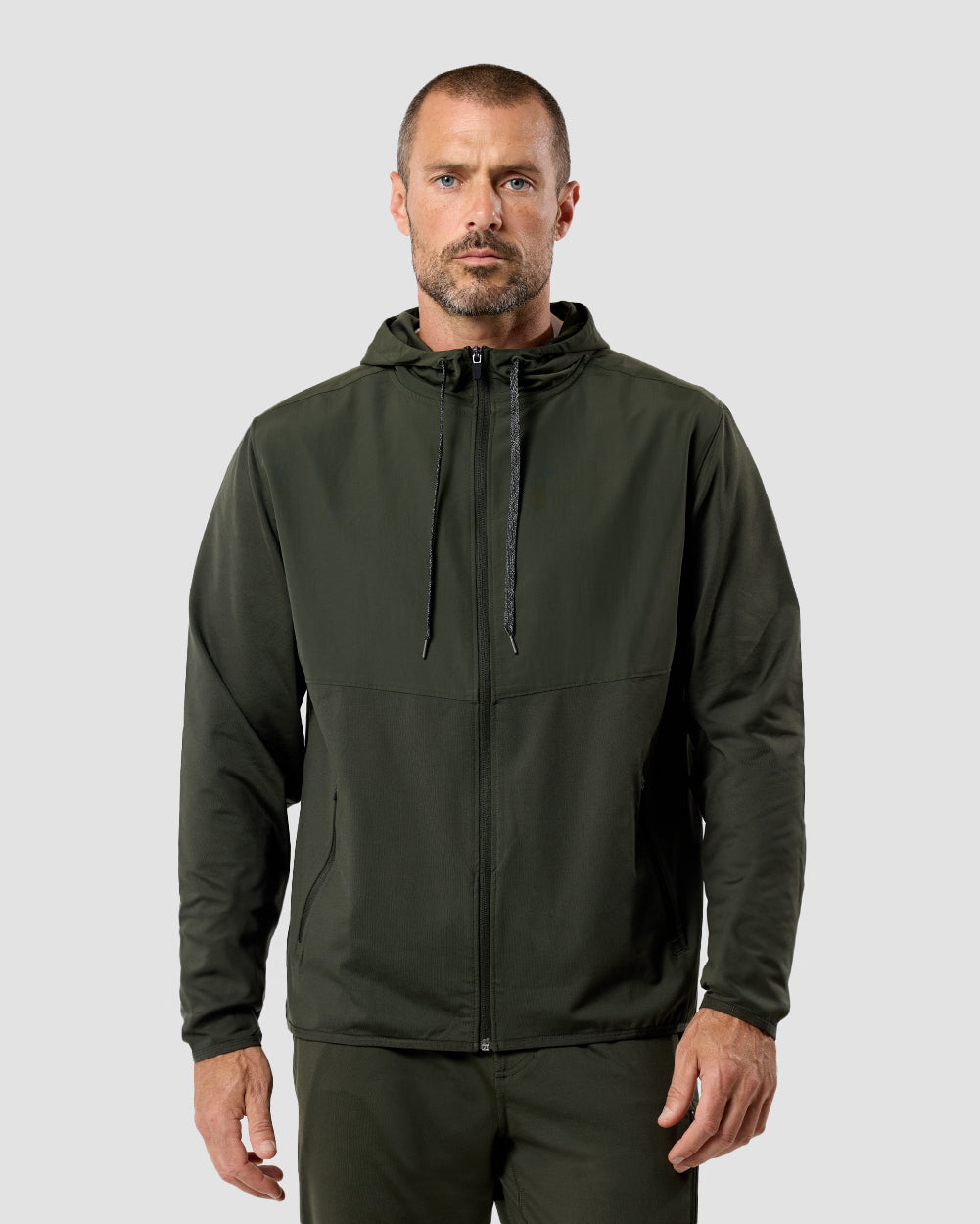 Daybreak Performance Jacket-Midnight Olive-Regular-Front--Model---L