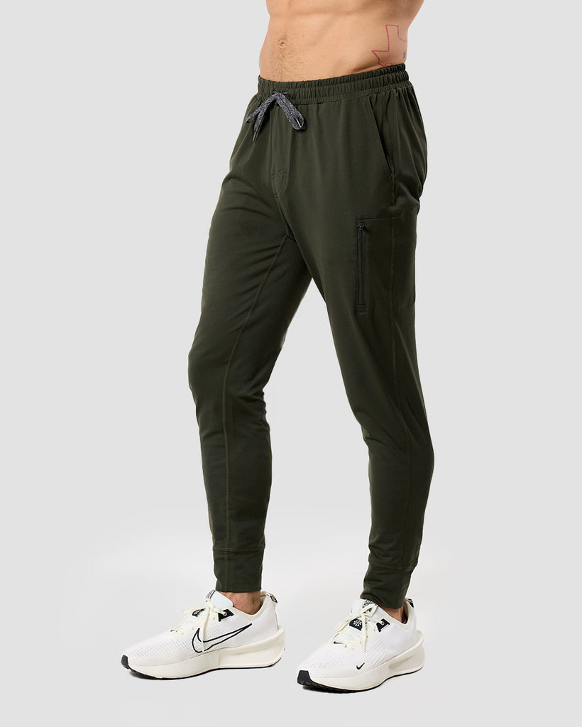 Daybreak Performance Joggers - Non-Branded-Midnight Olive-Regular-Front--Zac---L