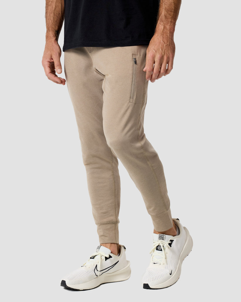 Daybreak Performance Joggers - Non-Branded-Taupe-Regular-Side--Zac---L