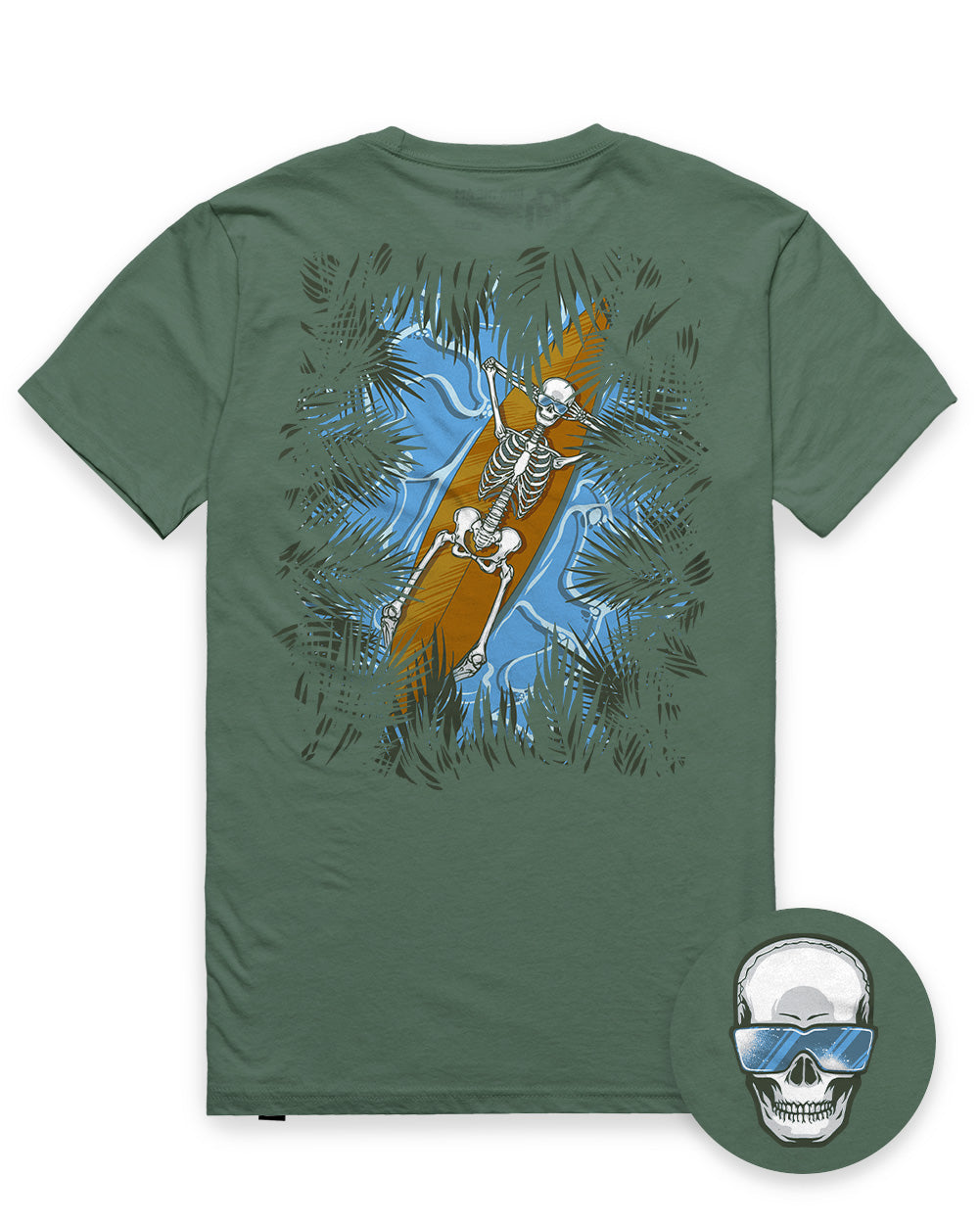 Dead Drift Tee-Royal Pine-Regular-Mock--Model---L