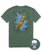 Dead Drift Tee-Royal Pine-Regular-Mock--Model---L