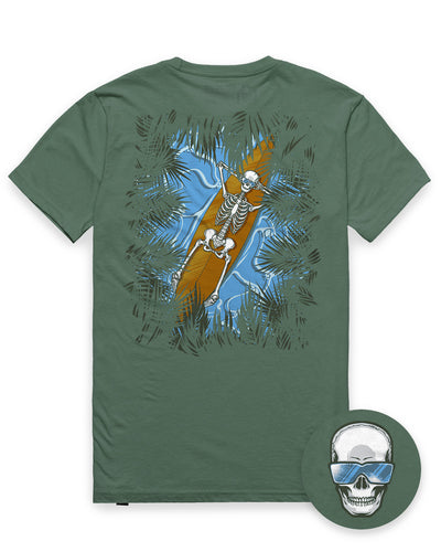 Dead Drift Tee-Royal Pine-Regular-Mock--Model---L