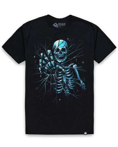 Death Reach Tee-Black-Regular-Mock--Model---L