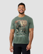 Deep Siege Vintage Tee-Vintage Royal Pine-Regular-Front--Model---L