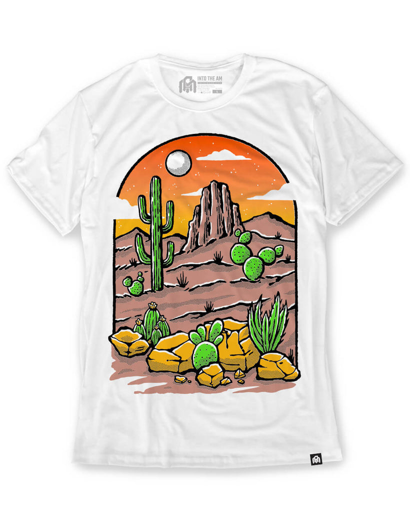 Desert Dawn Tee-White-Front