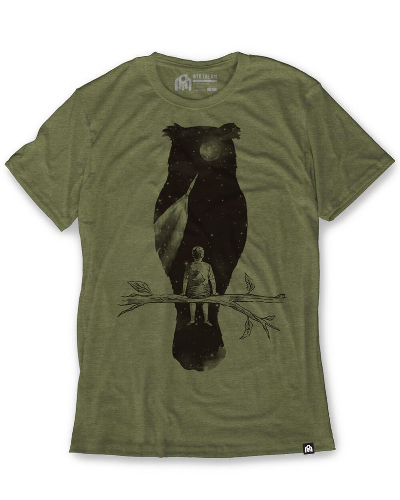 Dreamer Tee-Military Green-Front