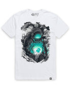 Dripping World Tee-White-Regular-Mock--Model---L