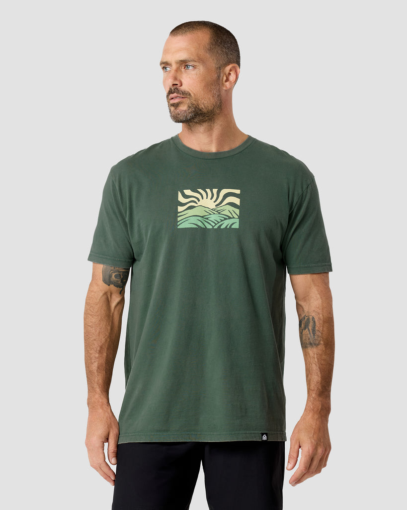 Golden Summit Vintage Tee-Vintage Royal Pine-Regular-Front--Zac---L