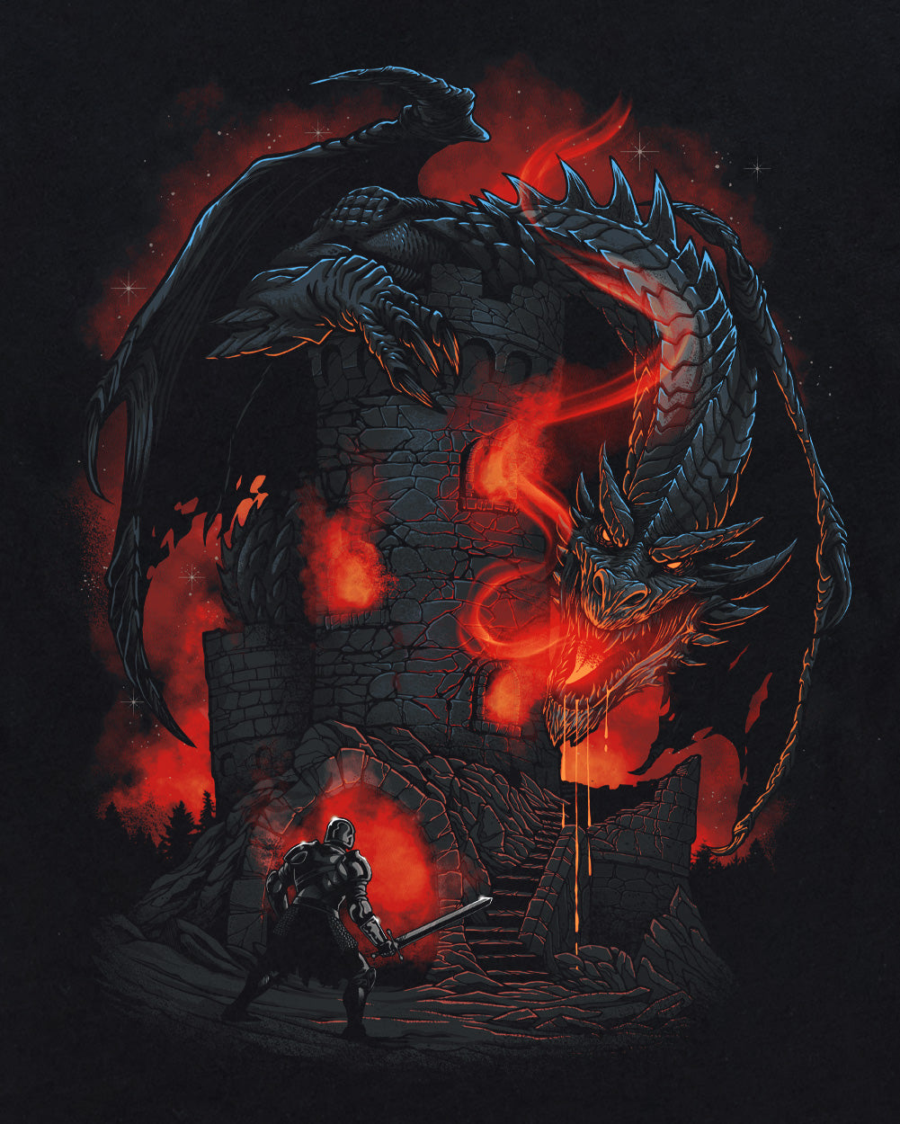 Ember Dual Glow-in-the-Dark Tee-Black-Regular-Swatch--Model